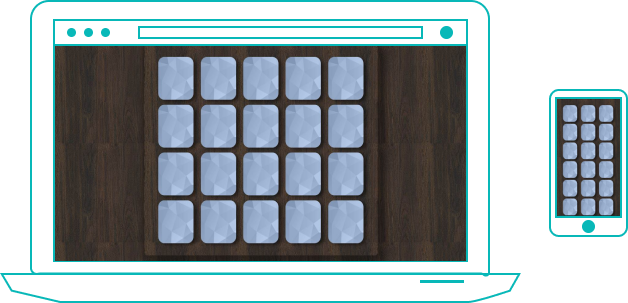 notebook and cellphone with a screenshot of memory-game page